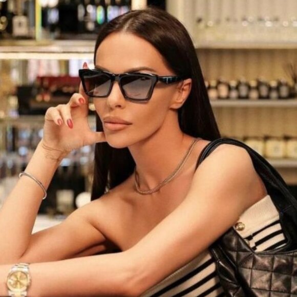 🕶️ New Saint Laurent SLM103 001 Sunglasses - Black Frame, Grey Lenses - Picture 7 of 12